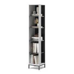 Vicco Bibliothèque Blanc 36x188cm avec 5 compartiments