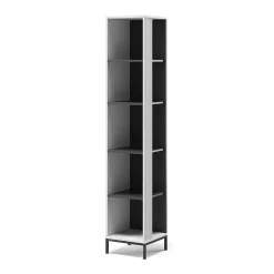 Vicco Bibliothèque Blanc 36x188cm avec 5 compartiments