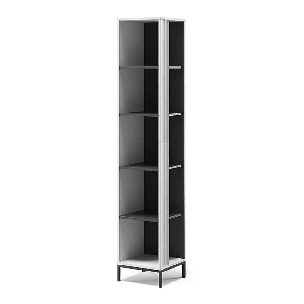 Vicco Bibliothèque Blanc 36x188cm avec 5 compartiments