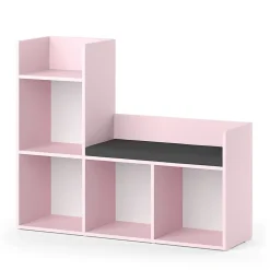 Vicco Bibliothèque enfant Rose 107.2x88.6cm sans boîtes pliantes