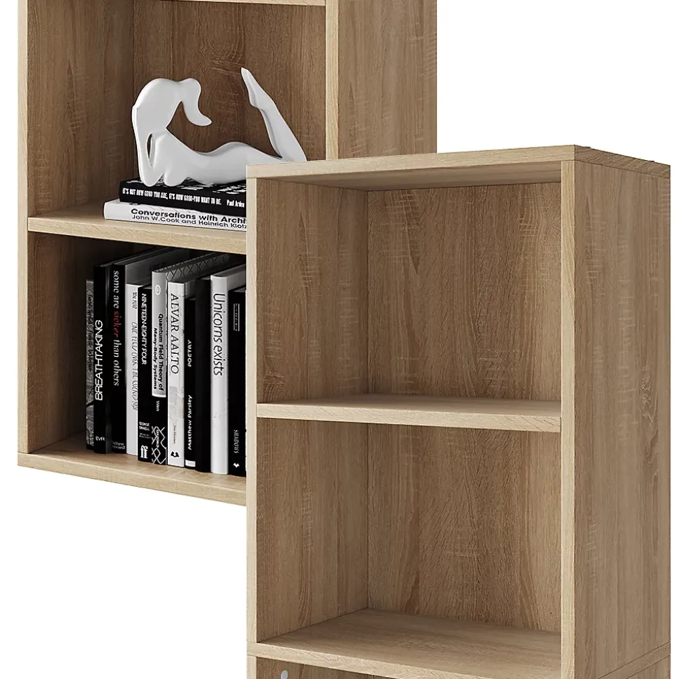 Vicco Bibliothèque Sonoma 40x132cm avec 5 compartiments