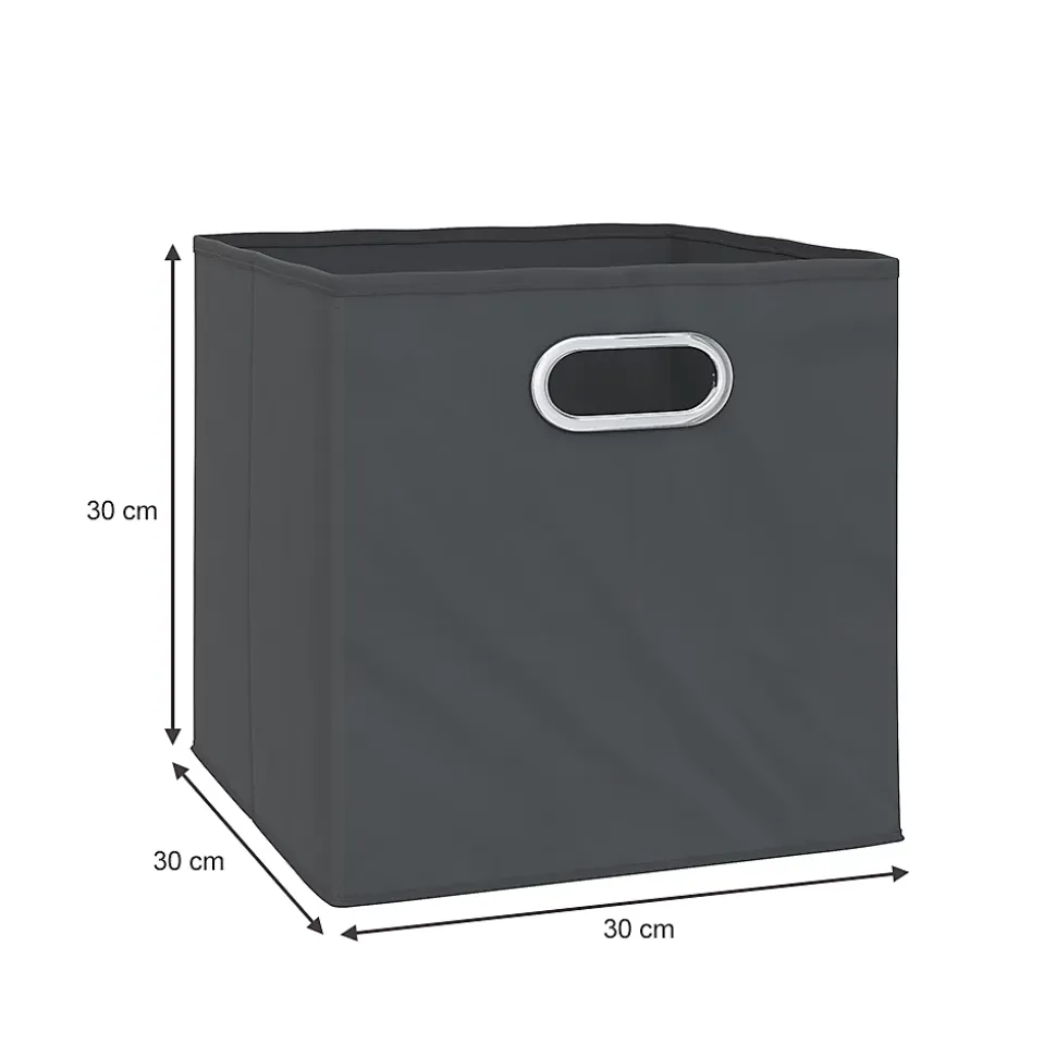 Vicco Boîte pliante Anthracite 30x30cm Lot de 4
