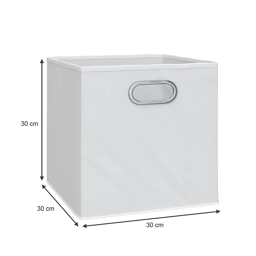 Vicco Boîte pliante Blanc 30x30cm Jeu de 8 pièces