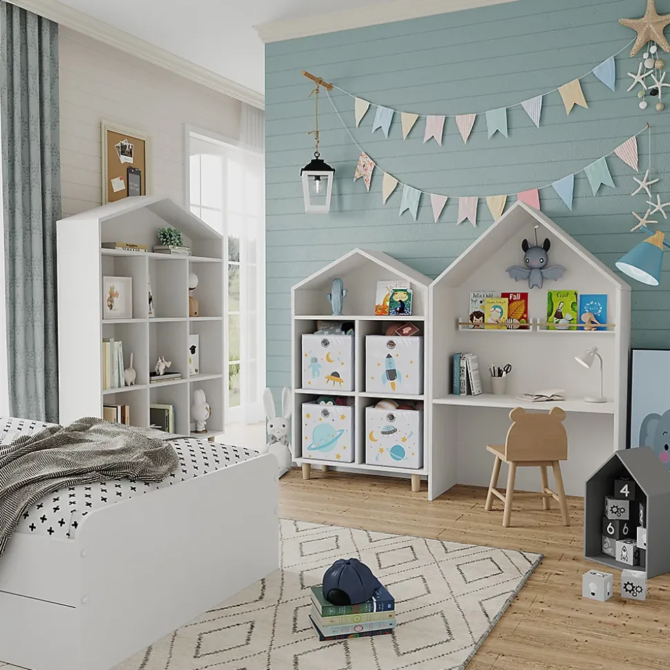 Vicco Boîte pliante Gris (espace) 30x30cm (motif univers)
