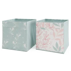 Vicco Boîte pliante Turquoise 30x30cm Set de 2