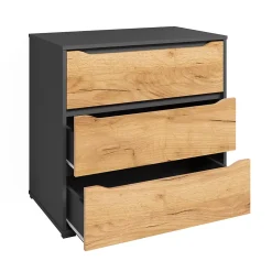 Vicco Buffet Chêne de force doré 48x77.6cm avec tiroirs