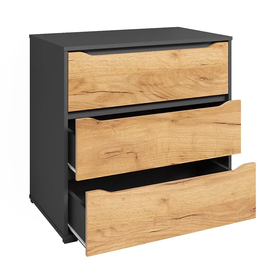 Vicco Buffet Chêne de force doré 48x77.6cm avec tiroirs