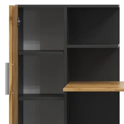 Vicco Bureau Anthracite/chêne doré 150x59cm