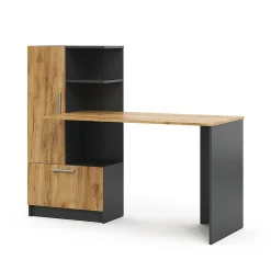 Vicco Bureau Anthracite/chêne doré 150x59cm
