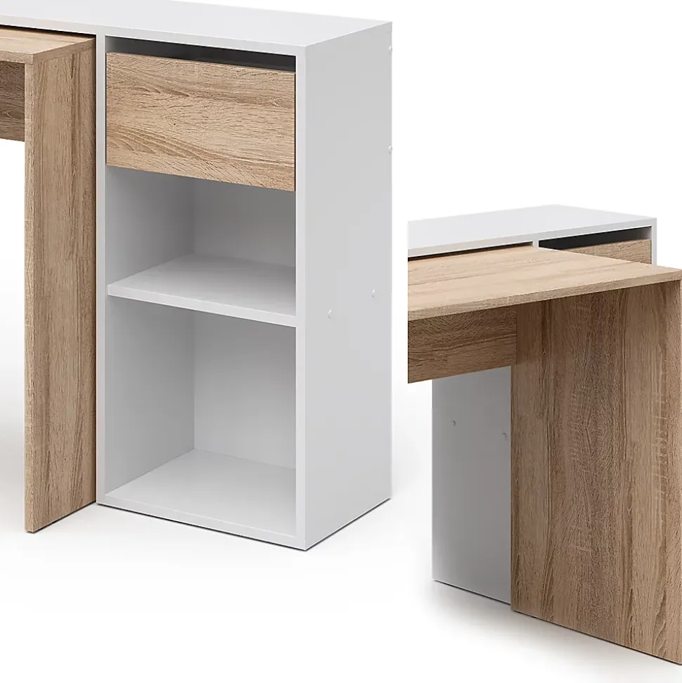 Vicco Bureau Blanc/Sonoma 145x46.4cm