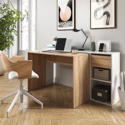 Vicco Bureau Blanc/Sonoma 145x46.4cm