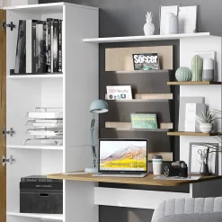 Vicco Bureau Chêne blanc/force de lor 122.9x33.4cm