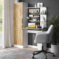 Vicco Bureau Chêne blanc/force de lor 122.9x33.4cm