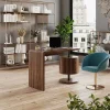 Vicco Bureau Chêne rustique 120x50cm avec 2 tiroirs