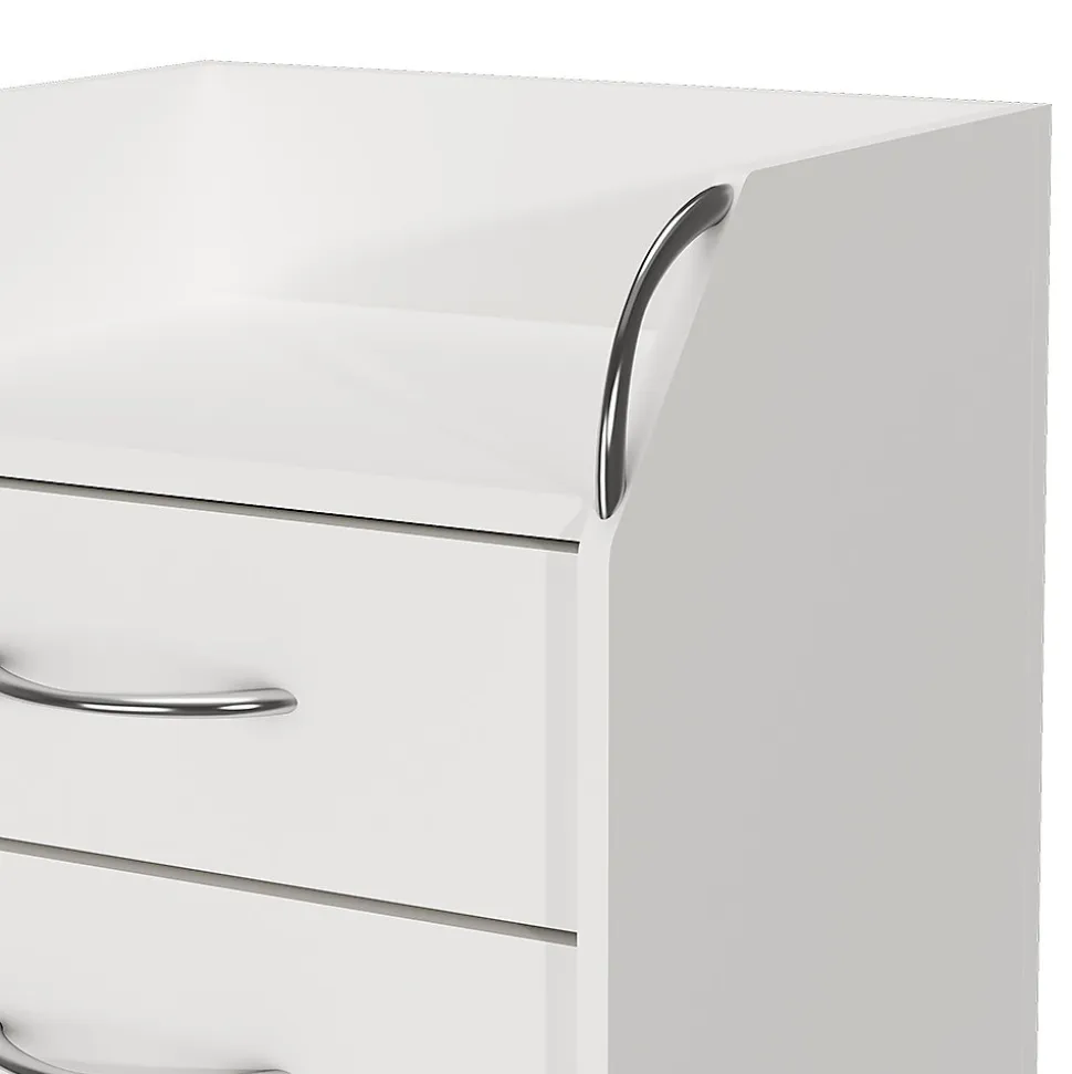 Vicco Caisson roulant Blanc 36x40cm avec 4 tiroirs