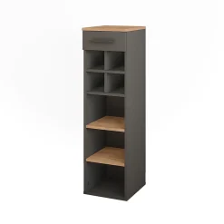 Vicco Casier à vin Chêne doré/anthracite 30x106cm