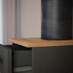 Vicco Casier à vin Chêne doré/anthracite 30x106cm