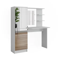 Vicco coiffeuse Blanc 122.9cm avec miroir