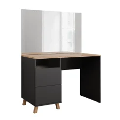 Vicco Coiffeuse Anthracite/Artisan 110cm avec miroir
