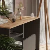 Vicco Coiffeuse Anthracite/Artisan 110cm avec tiroirs