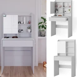 Vicco Coiffeuse blanc, avec miroir, 70 cm