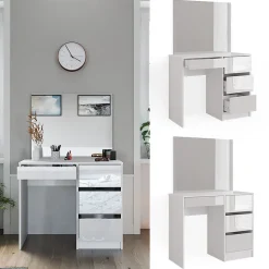 Vicco Coiffeuse blanc, avec miroir, 40 cm