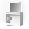 Vicco Coiffeuse Blanc 120cm avec tabouret
