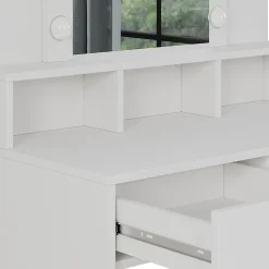 Vicco Coiffeuse Blanc 80cm avec éclairage LED