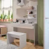 Vicco Coiffeuse Blanc 120cm avec banc