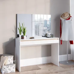 Vicco Coiffeuse Blanc 120cm sans miroir