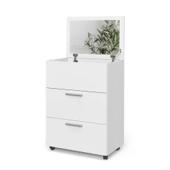 Vicco Coiffeuse Blanc 65.8cm avec 2 tiroirs