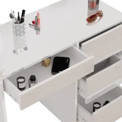 Vicco Coiffeuse Blanc 40cm sans miroir