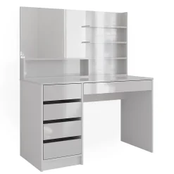 Vicco Coiffeuse Blanc 120cm avec miroir