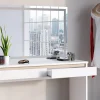 Vicco Coiffeuse Blanc 120cm avec miroir LED