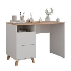 Vicco Coiffeuse Blanc/Artisan 110cm avec tiroirs