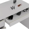 Vicco Coiffeuse Blanc/Or 120cm sans miroir