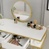 Vicco Coiffeuse Blanc/Or 110cm