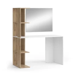 Vicco Coiffeuse Blanc/Sonoma 122.2cm avec miroir