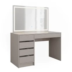 Vicco Coiffeuse Cachemire 120cm avec miroir LED