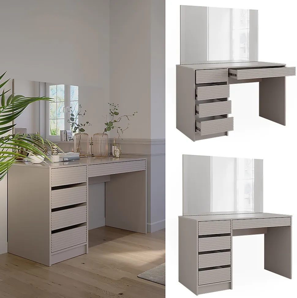 Vicco Coiffeuse Cachemire 120cm avec miroir