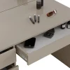 Vicco Coiffeuse Grège 55cm avec éclairage LED et tabouret