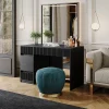 Vicco Coiffeuse Noir 120cm sans miroir
