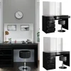 Vicco Coiffeuse noir/or 55cm avec tabouret