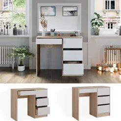Vicco Coiffeuse Sonoma 40cm avec 4 tiroirs