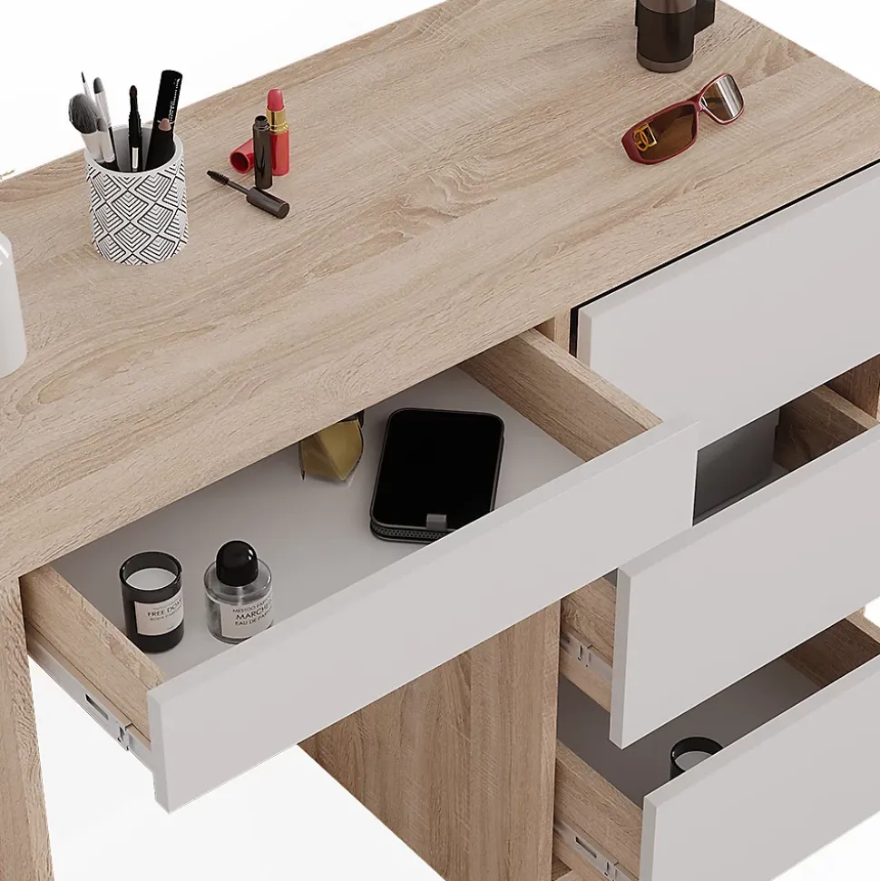 Vicco Coiffeuse Sonoma 40cm avec 4 tiroirs