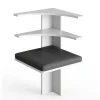 Vicco Coin pour banquette Blanc 43.5x43.5cm