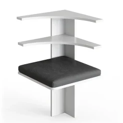 Vicco Coin pour banquette Blanc 43.5x43.5cm