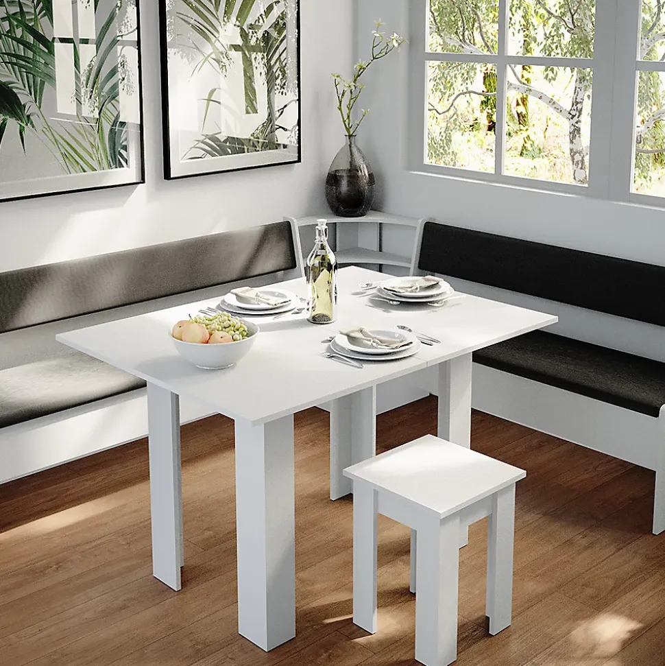 Vicco Coin pour banquette Blanc 43.5x43.5cm