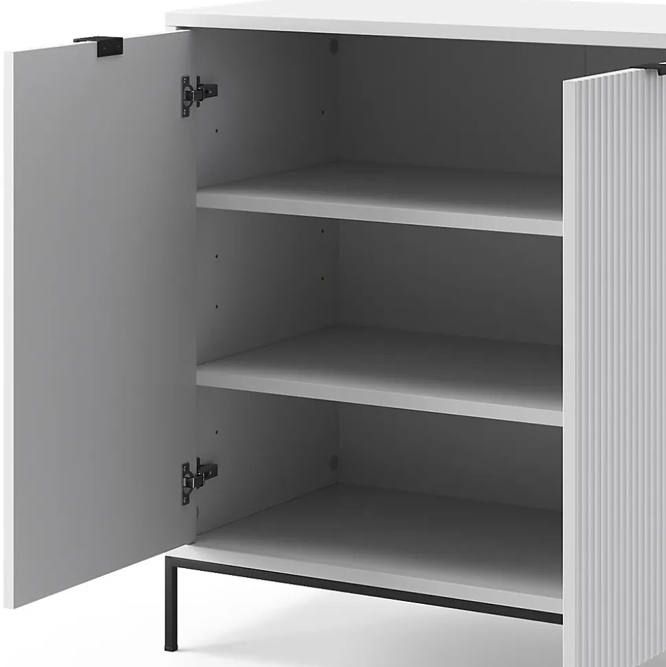 Vicco Commode Blanc 42x81.2cm avec 2 portes