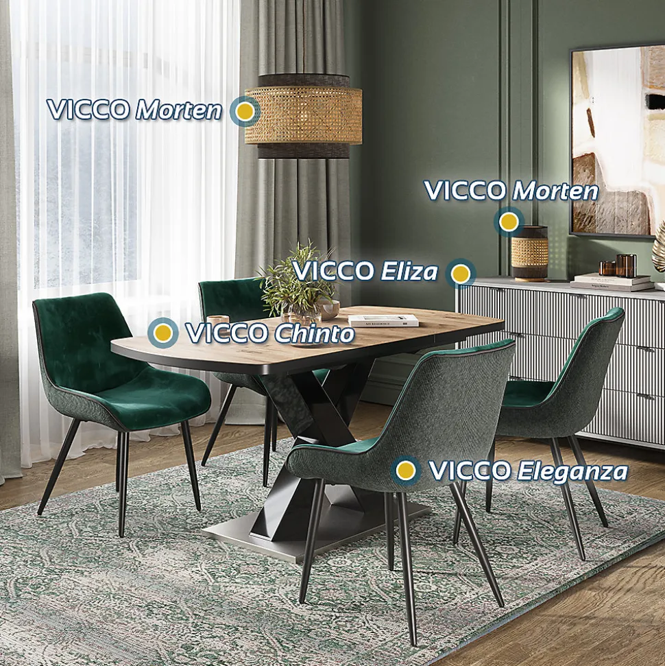 Vicco Commode Blanc 42x81.2cm avec 2 portes